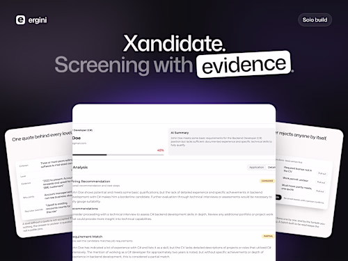 Xandidate - AI candidate screening with evidence