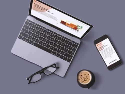 Landing page for Furniture shop