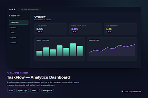 TaskFlow Dashboard