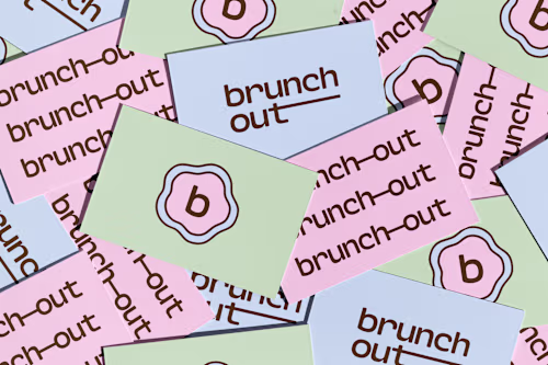 Brunch Out – A Playful & Modern Café Brand Identity