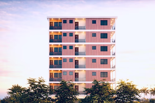 A residential building rendering 