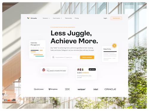Virtualis — Remote Virtual Assistants Landing Page