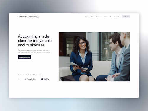 B2B Website Design and Framer Development for Tax & Accounting 
