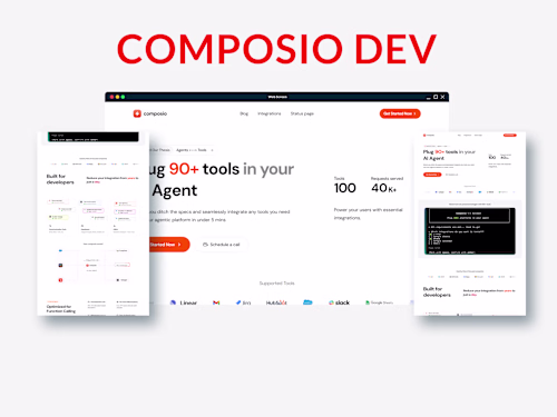 Framer Landing page design