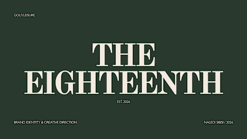 THE EIGHTEENTH — Golf & Leisure Brand Identity