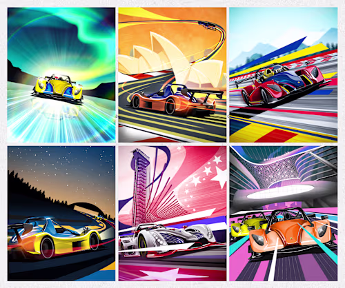 Radical Motorsports 2023 Season Posters(Client Work)