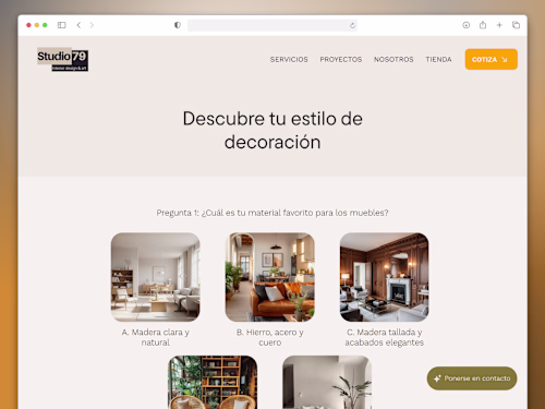 Style Discovery Quiz Development