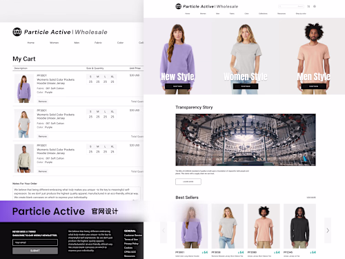 Particle Active Website Design