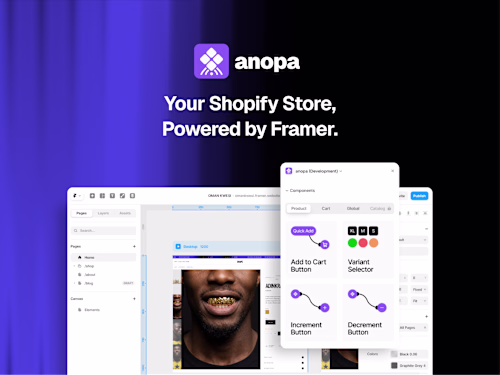 anopa — Shopify Integration Plugin for Framer