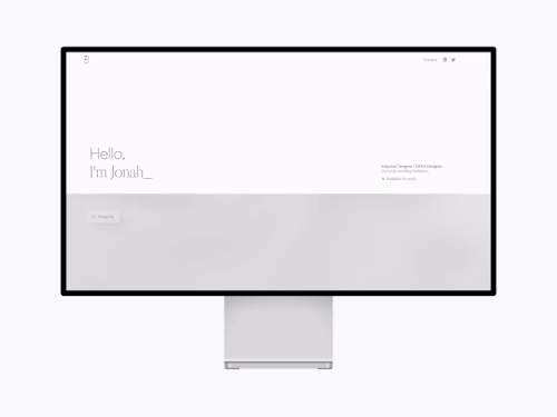 Portfolio Website | Design & Framer 