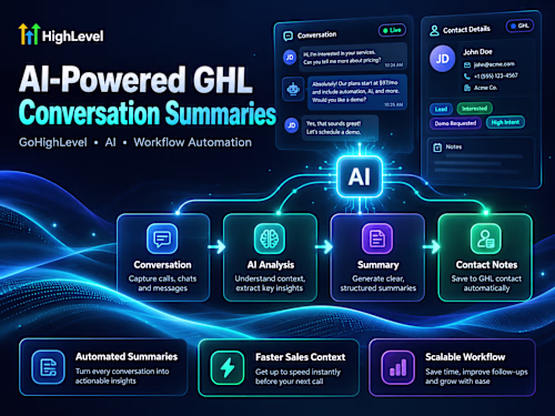 AI-Powered Conversation Summaries in GoHighLevel
A