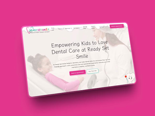Ready, Set, Smile - a Kid-Friendly Dental Website Experience