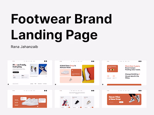 Roam — Footwear Brand Landing