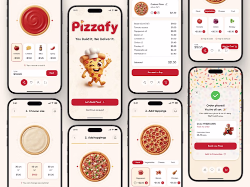 Pizzafy — Gamified Pizza Builder App