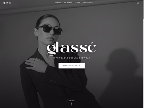 Glassé - AI-Powered Luxury Eyewear Platform