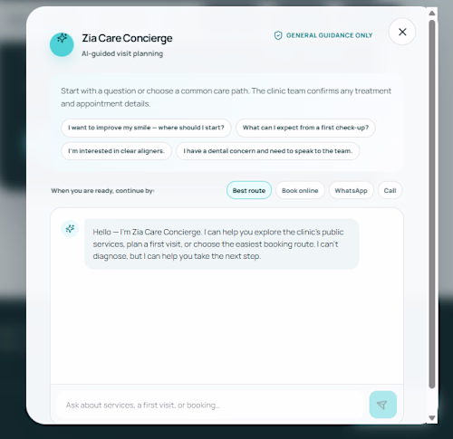 Clean interface and Andavced chatbot