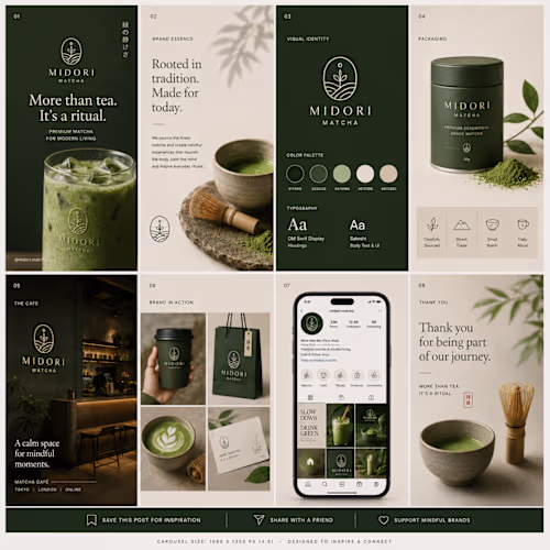 Matcha Shop Branding