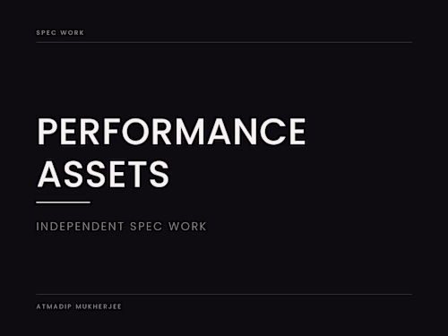 Performance Assets — Independent Spec Work