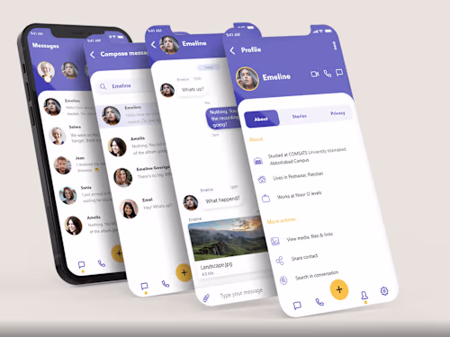 Messenger App UI Revised