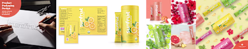 product packaging design for Sunfruit powdered drinks