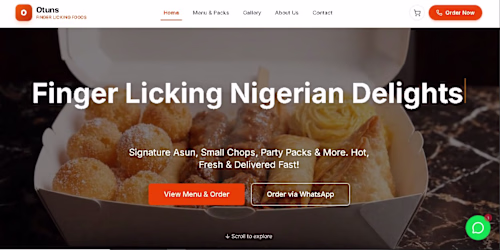 A responsive food ordering platform