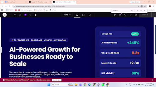 Designed a WordPress website