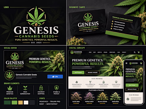 Genesis Cannabis Seeds — Brand Identity Concept