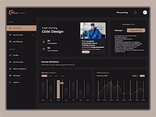 Modern LMS Dashboard for Seamless Learning & Insights