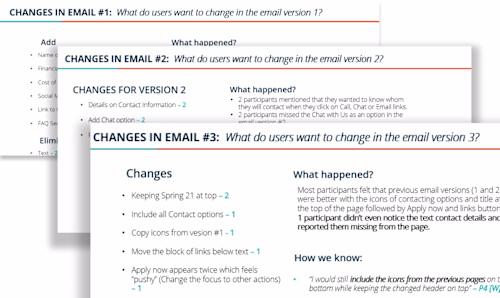 Email Study for a University, 2021