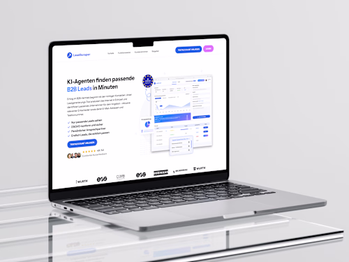 LeadScraper — Landing Page Design & Webflow Development