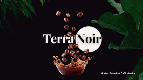 TERRA NOIR — Dark Botanical Tea Brand Identity