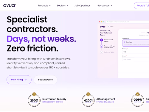 Avua — AI Powered Hiring Platform 