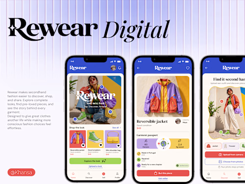 Reware Sustainable Fashion Platform Design