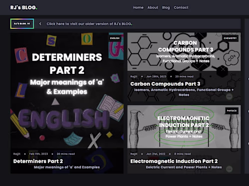 RJ’s BLOG. : Homepage - A blogging site for programming, coding…
