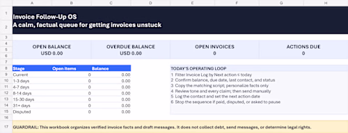 Invoice Follow-Up Dashboard — a