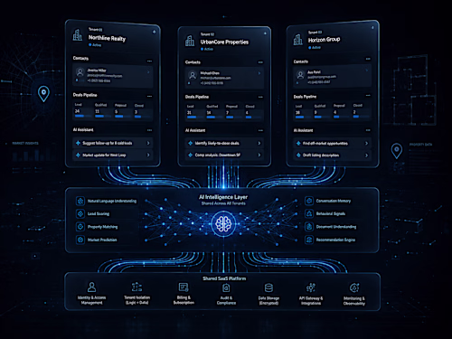 AI-Powered Real Estate CRM — Multi-Tenant SaaS