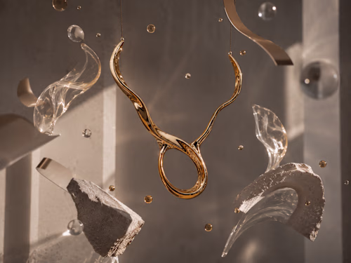 A high-concept abstract product visualization