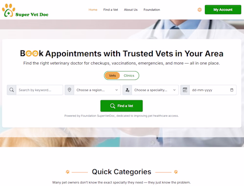 Super Vet Doc Platform -