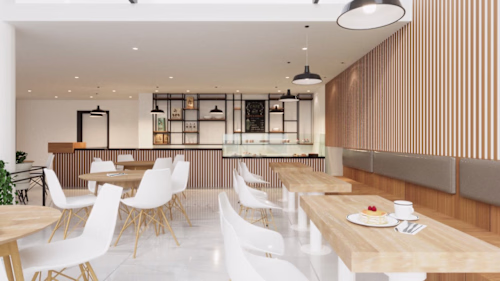 Minimal Café Interior Design 