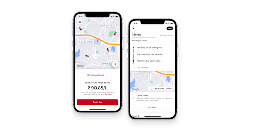 Designing an end-to-end solution to order doorstep fuel