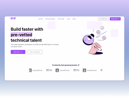 Figma to WordPress Website Developement for RMFTalents 