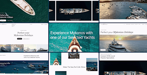 Mykonos Yachts: Luxury Charter Site Refresh