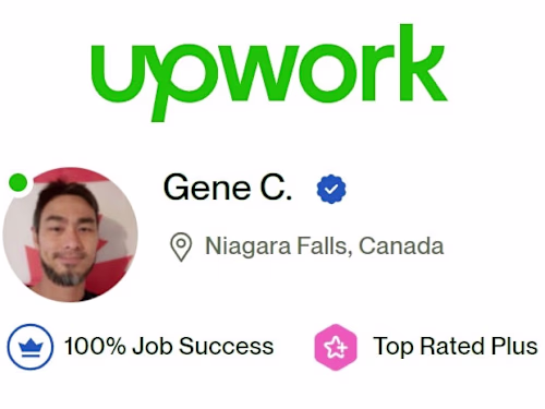 I'm Upwork Top-Rated-Plus!