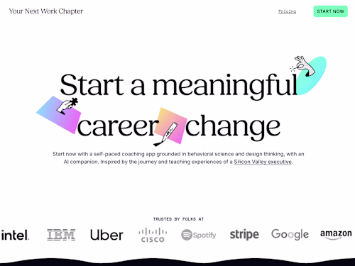 I brought the vision YourNextWorkChapter.com