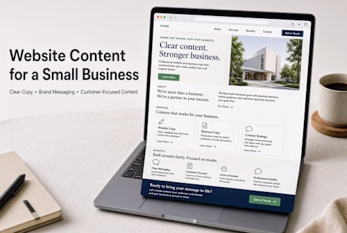 Website Content for a Small