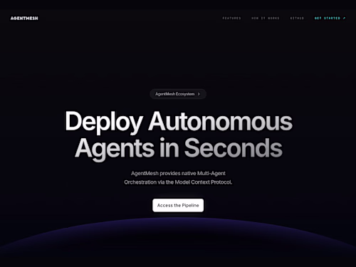 AgentMesh — Visual Multi-Agent Orchestration