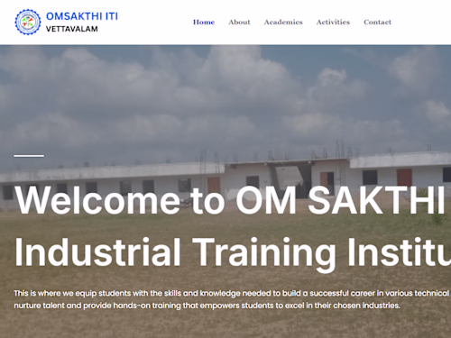 Home - OM SAKTHI ITI