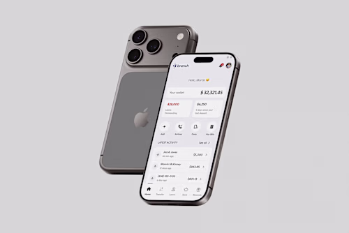 Mobile App Design: Branch Finance