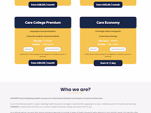 WordPress website created using Elementor page builder