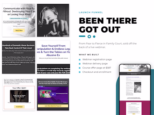 Kajabi Webinar Funnel Launch for Coaching Brand